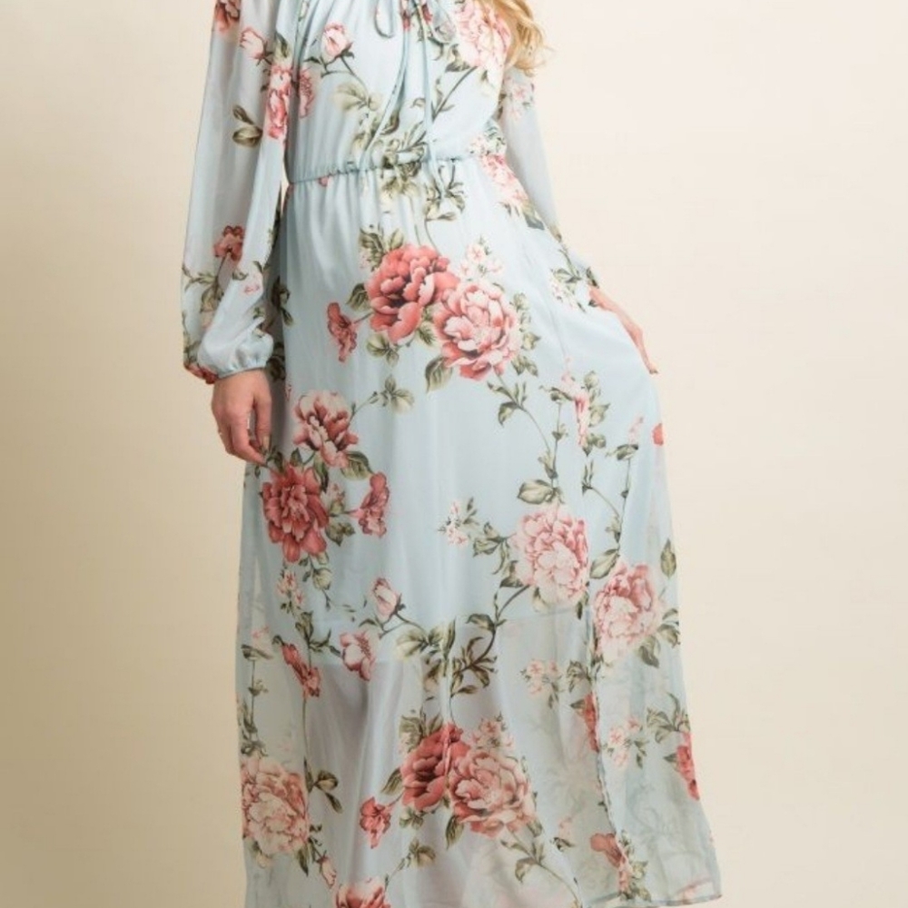 PinkBlush floral maternity dress